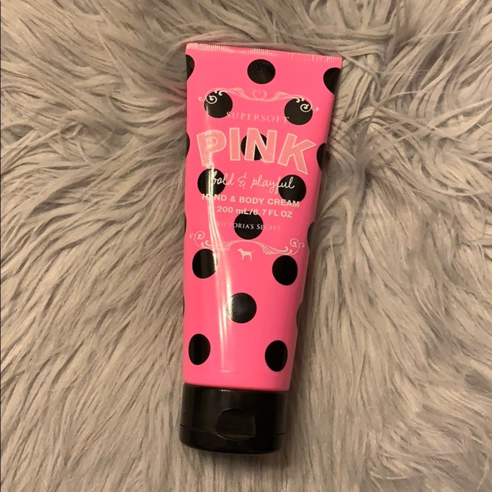 Pink Victoria’s Secret bold and playful!